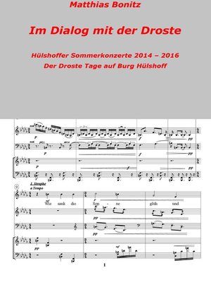 cover image of Im Dialog mit der Droste